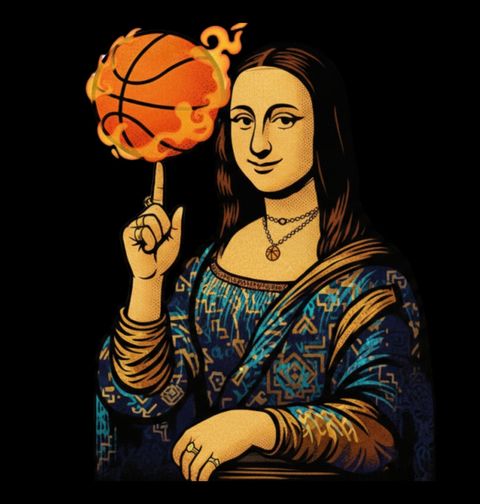 Obrázek produktu Dětské tričko Basketbalistka Mona Lisa