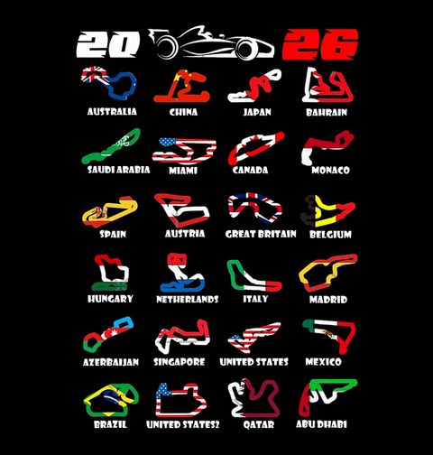 Obrázek produktu Pánské tričko F1 Sezóna 2026