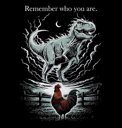 Obrázek produktu Pánská mikina T-Rex vs Kohout