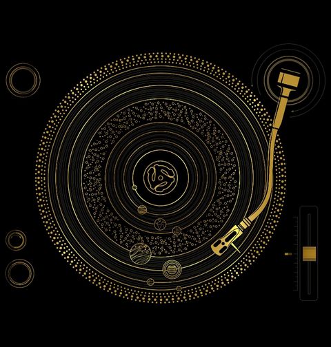 Obrázek produktu Pánské tričko Vesmírný Vinyl
