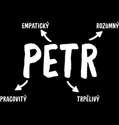 Obrázek produktu Pánské tričko Popis Jména Petr