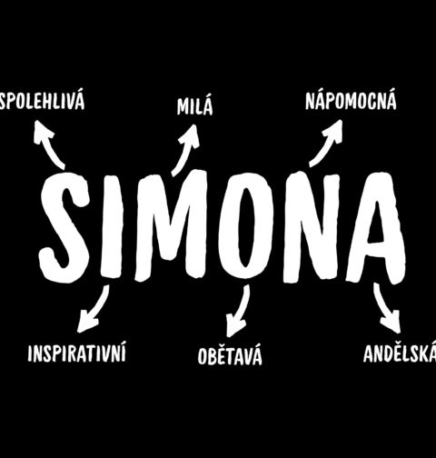 Obrázek produktu Dámské tričko Popis Jména Simona