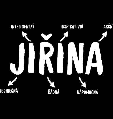 Obrázek produktu Dámské tričko Popis Jména Jiřina