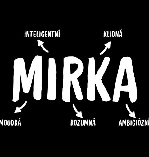 Obrázek produktu Dětské tričko Popis Jména Mirka