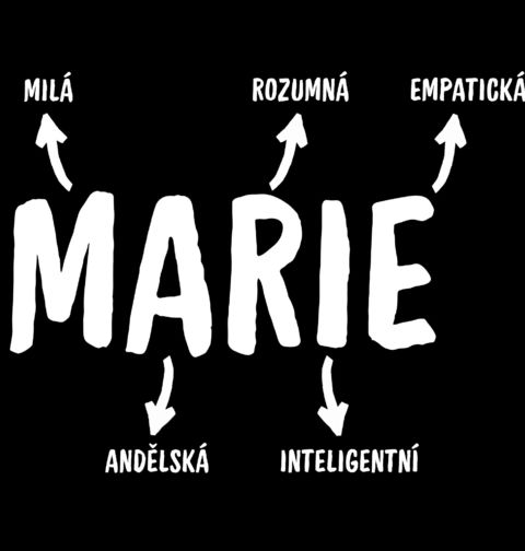 Obrázek produktu Dámské tričko Popis Jména Marie