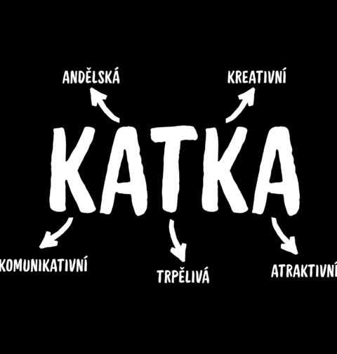 Obrázek produktu Dámské tričko Popis Jména Katka