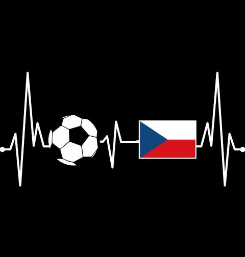 Obrázek produktu Pánské tričko Kardiogram Českého Fotbalu