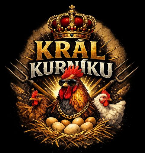 Obrázek produktu Dámské tričko Kohout Král kurníku