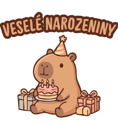 Obrázek produktu Pánské tričko Oslavenec Kapybara Veselé Narozeniny