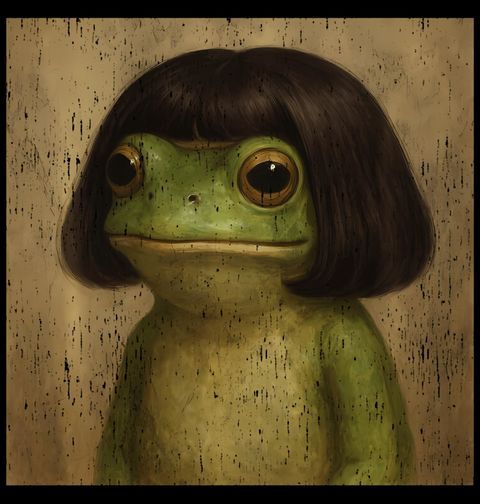 Obrázek produktu Pánské tričko Žába s Vlasy Frog Bob Haircut