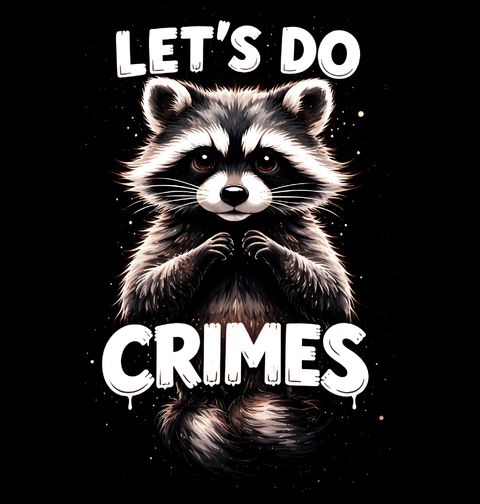 Obrázek produktu Dětské tričko Malý Zločinec Mýval Let’s do crimes