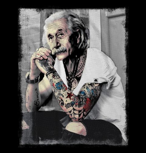 Obrázek produktu Pánské tričko Potetovaný Einstein