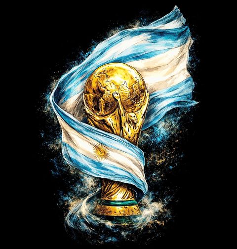 Obrázek produktu Dětské tričko Argentinská Trofej FIFA World Cup