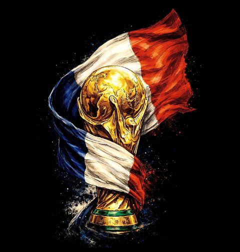 Obrázek produktu Dámské tričko Francouzská Trofej FIFA World Cup