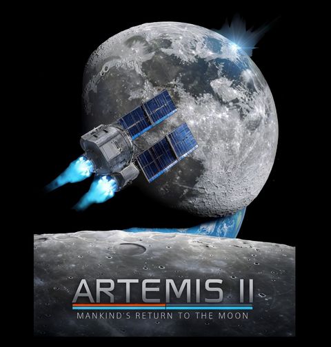 Obrázek produktu Dětské tričko Lidstvo Zpět na Měsíci Artemis II.