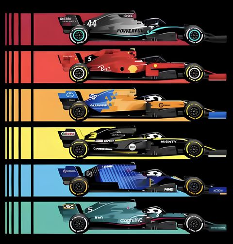 Obrázek produktu Dámské tričko F1 Barvy Vítězství