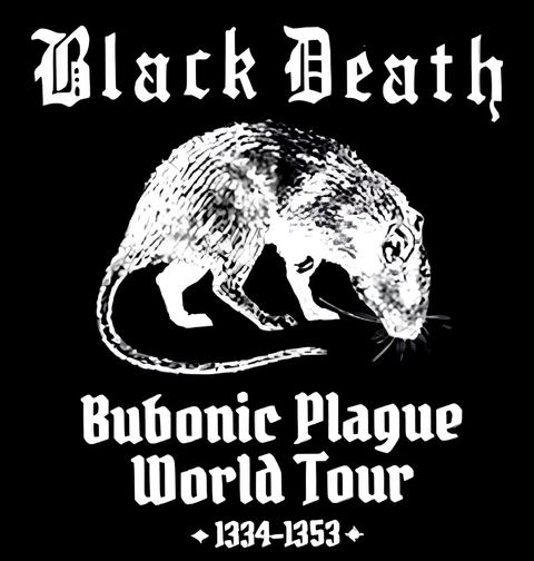Obrázek produktu Pánské tričko Černá Smrt Světové Turné Bubonic Plague