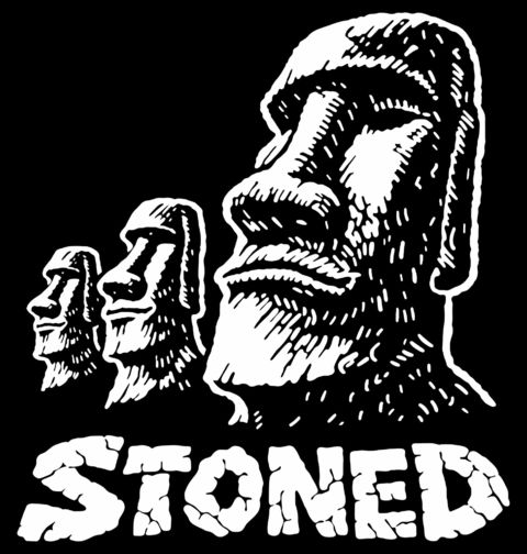 Obrázek produktu Pánské tričko Kamenný Humor Stoned