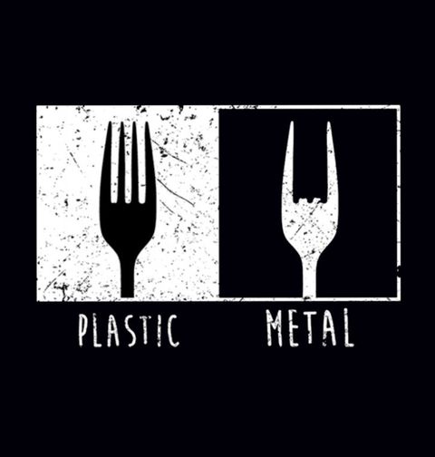 Obrázek produktu Pánské tričko Plastic Metal Vidlička