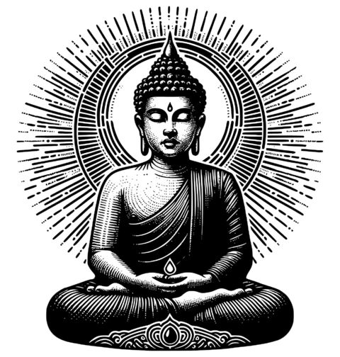 Obrázek produktu Dámské tričko Buddha Meditace