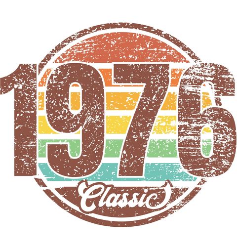 Obrázek produktu Pánské tričko 1976 Retro Barevný Design