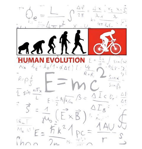 Obrázek produktu Pánské tričko Od Opice k Cyklistovi Human Evolution