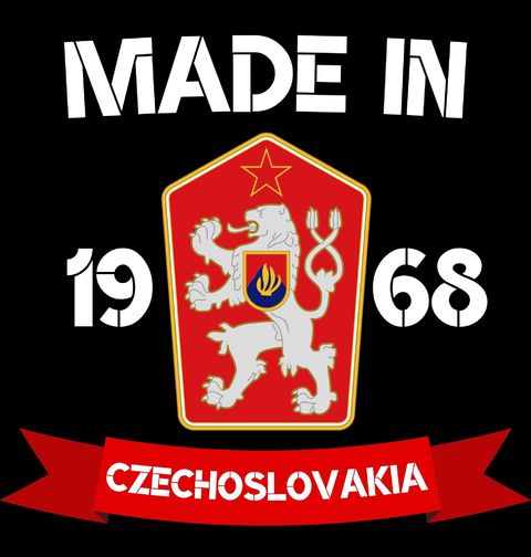 Obrázek produktu Pánské tričko Made in 1968 Czechoslovakia