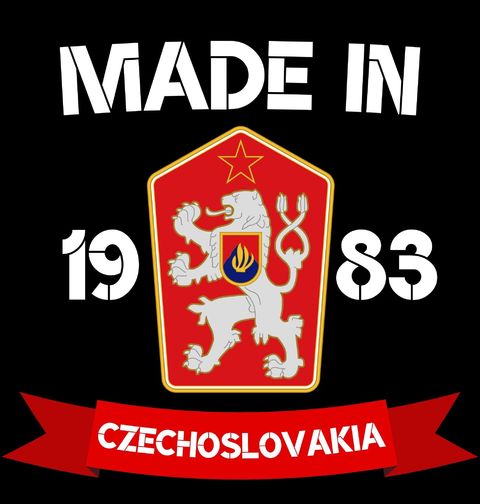 Obrázek produktu Pánské tričko Made in 1983 Czechoslovakia