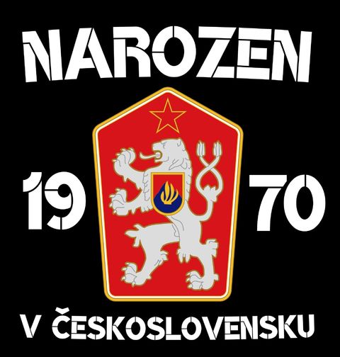 Obrázek produktu Pánské tričko Narozen 1970 v Československu