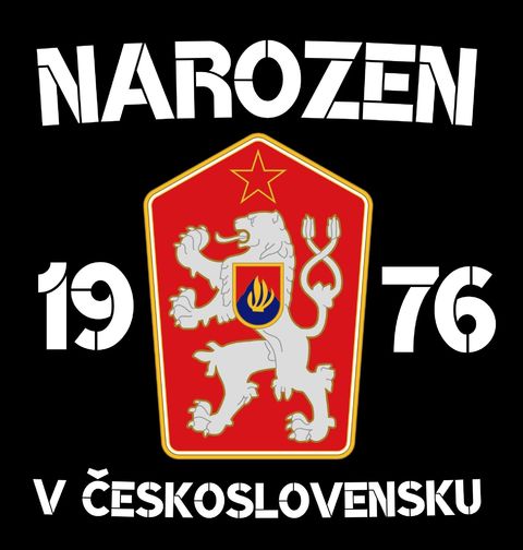 Obrázek produktu Pánské tričko Narozen 1976 v Československu