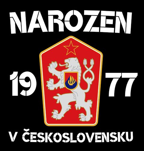 Obrázek produktu Pánské tričko Narozen 1977 v Československu
