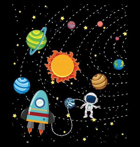 Obrázek produktu Pánské tričko Astronaut na Oběžné Dráze