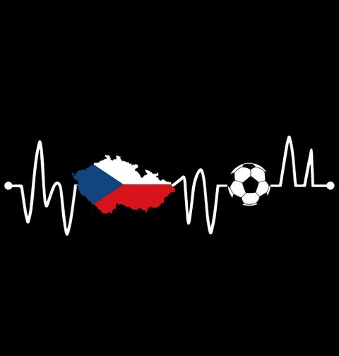 Obrázek produktu Pánská mikina Kardiogram a Český Fotbal