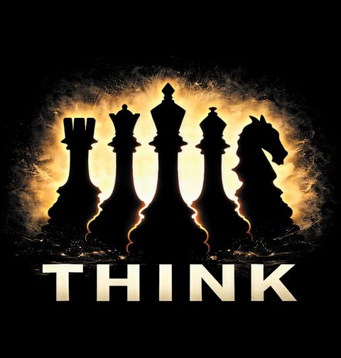 Obrázek produktu Pánské tričko Královská Strategie Šachů Think