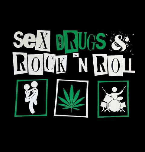 Obrázek produktu Dámské tričko Sex, Drugs and Rock'n'roll "Weed Edition"