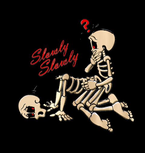 Obrázek produktu Pánské tričko Kostlivci v Pomalém Rytmu Skeleton Slowly