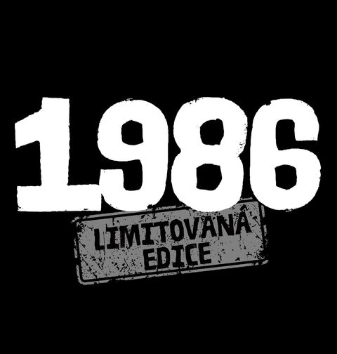 Obrázek produktu Pánské tričko Ročník 1986 Limitovaná edice Své Doby