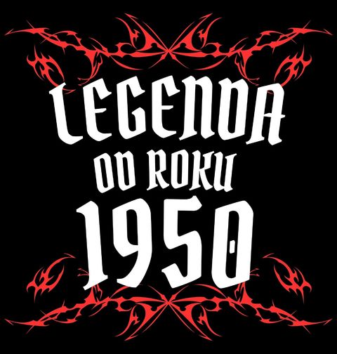 Obrázek produktu Pánské tričko Metalová Legenda od Roku 1950