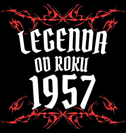 Obrázek produktu Pánské tričko Metalová Legenda od Roku 1957