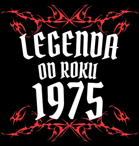 Obrázek produktu Dámské tričko Metalová Legenda od Roku 1975