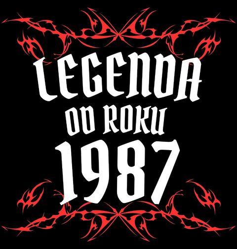Obrázek produktu Pánské tričko Metalová Legenda od Roku 1987