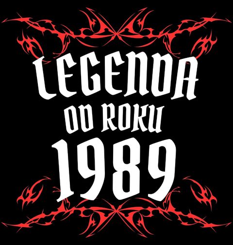 Obrázek produktu Dámské tričko Metalová Legenda od Roku 1989