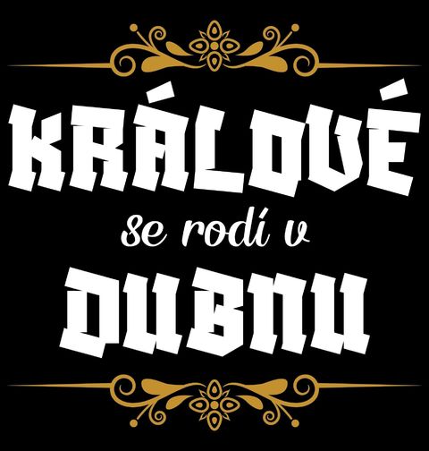 Obrázek produktu Pánské tričko Králové se Rodí v Dubnu Kings Are Born in April