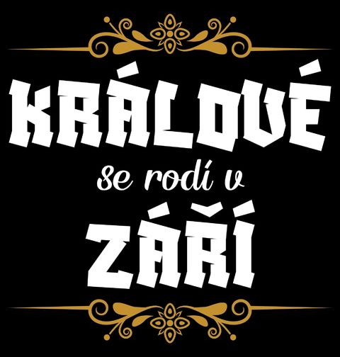 Obrázek produktu Pánská mikina Králové se Rodí v Září Kings Are Born in September