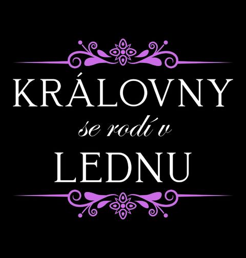 Obrázek produktu Dámské tričko Královny se Rodí v Lednu Queens Are Born in January