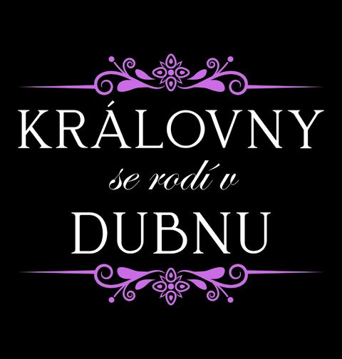 Obrázek produktu Dětské tričko Královny se Rodí v Dubnu Queens Are Born in April