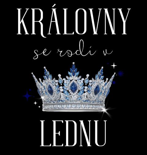 Obrázek produktu Dětské tričko Královny s Korunou se Rodí v Lednu