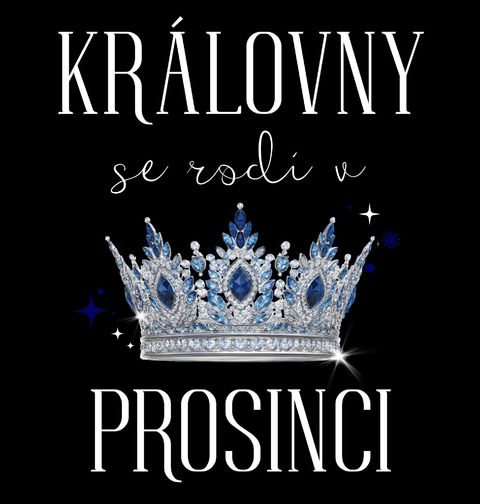 Obrázek produktu Dámské tričko Královny s Korunou se Rodí v Prosinci