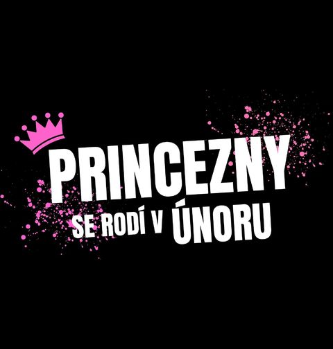 Obrázek produktu Dámské tričko Princezny se Rodí v Únoru
