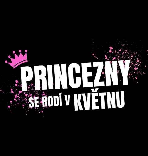 Obrázek produktu Dámské tričko Princezny se Rodí v Květnu